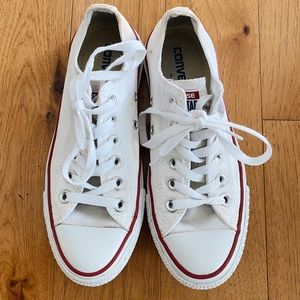 White low top Converse